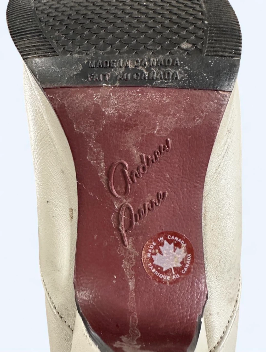 Andrew Paone Cream Leather Knee-High Boots - photo 3