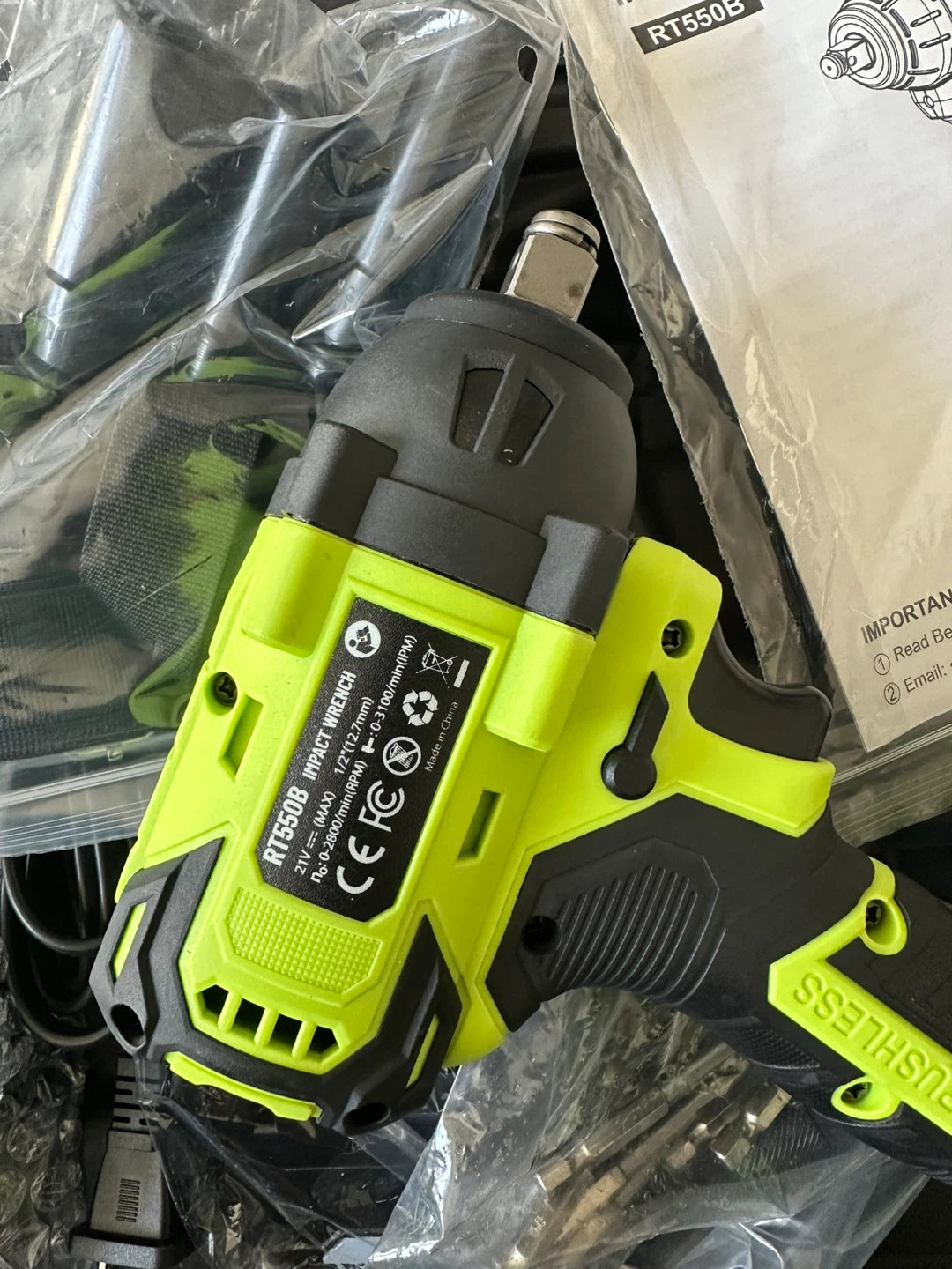 Impact Wrench Kit RT550B - photo 3