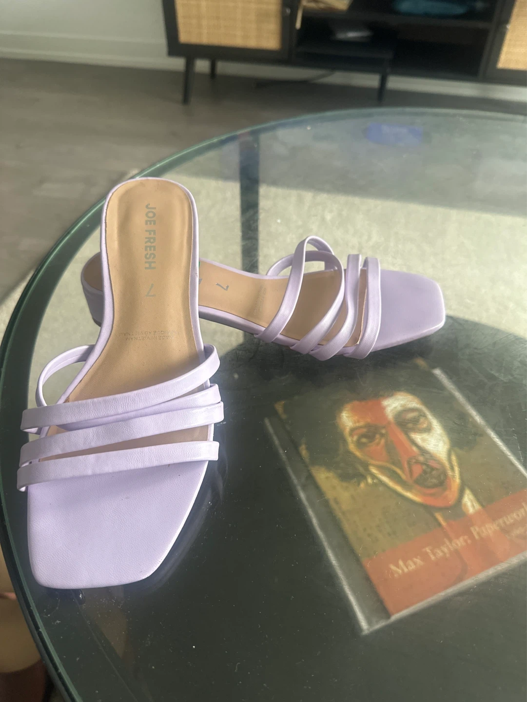 Joe Fresh Lilac Strappy Heeled Sandals Size 7