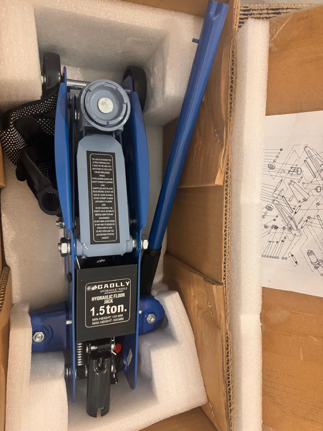 Hydraulic Floor Jack - 1.5 Ton