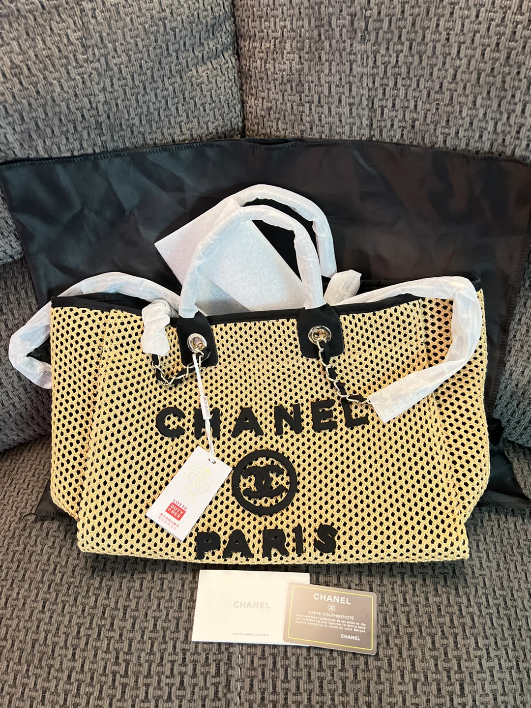 Chanel Paris Woven Tote Bag - photo 2
