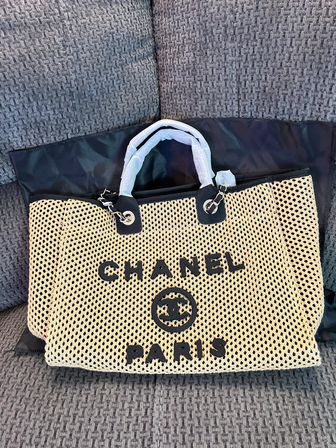 Chanel Paris Woven Tote Bag - photo 3