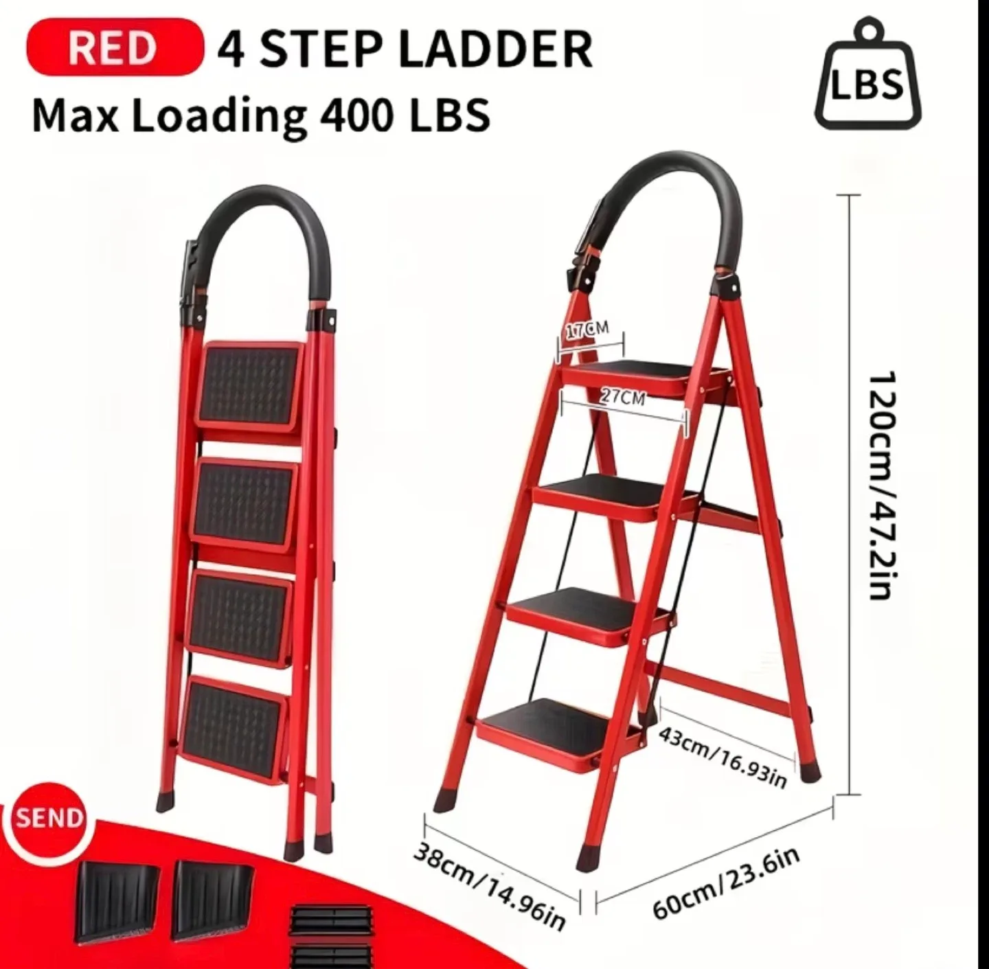 Ladder - Max Loading 400 LBS