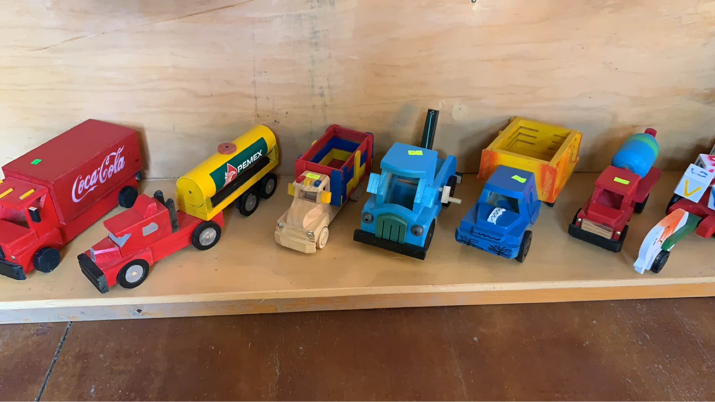 Handmade Wooden Toy Trucks Collection