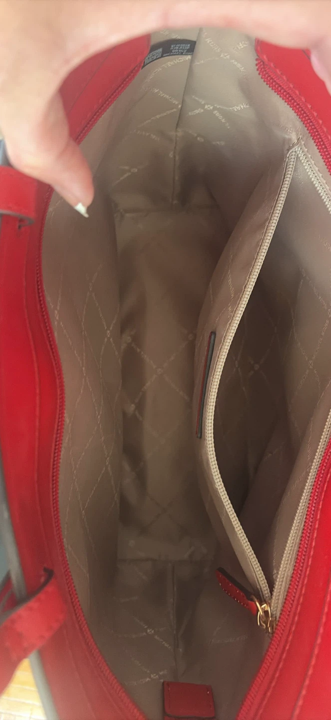 MICHAEL KORS Red Leather Tote Bag - photo 3