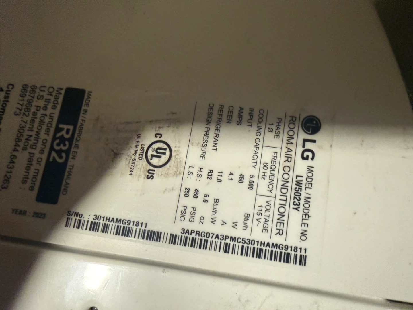 LG Window Air Conditioner - photo 5