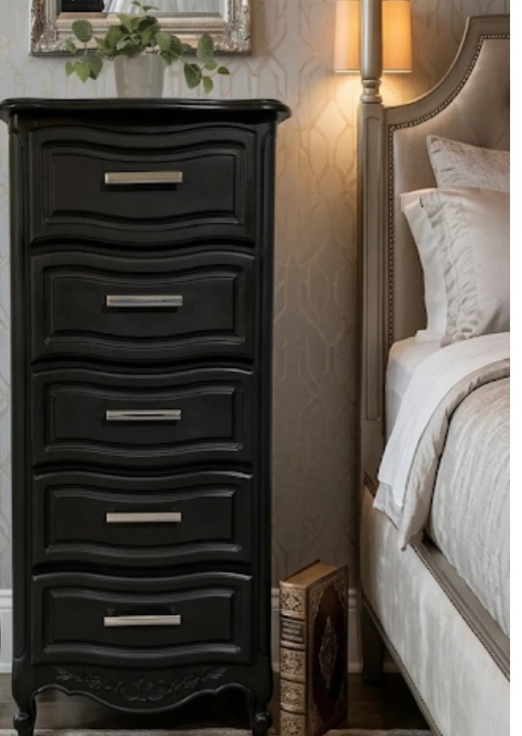 Hardwood Lingerie Dresser Skinny Tall Dresser