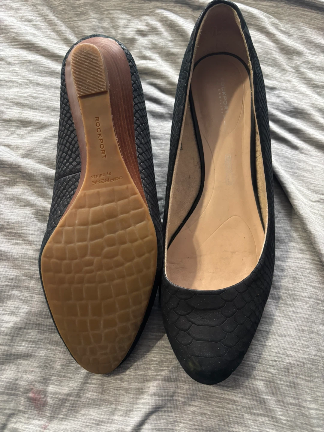 Rockport Black Wedge Shoes - photo 2