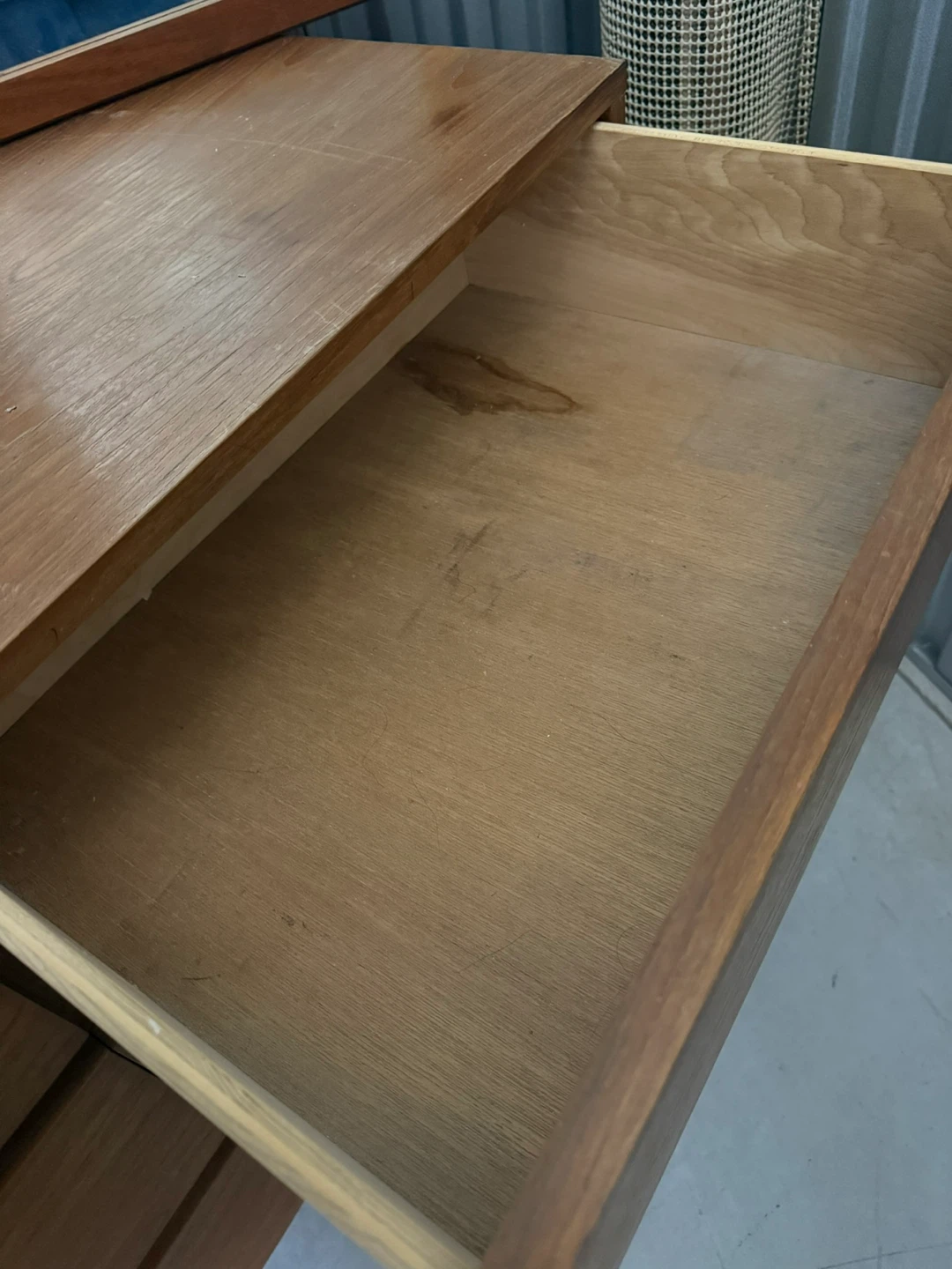 Vintage Mid century teak Dresser with Mirror - photo 2