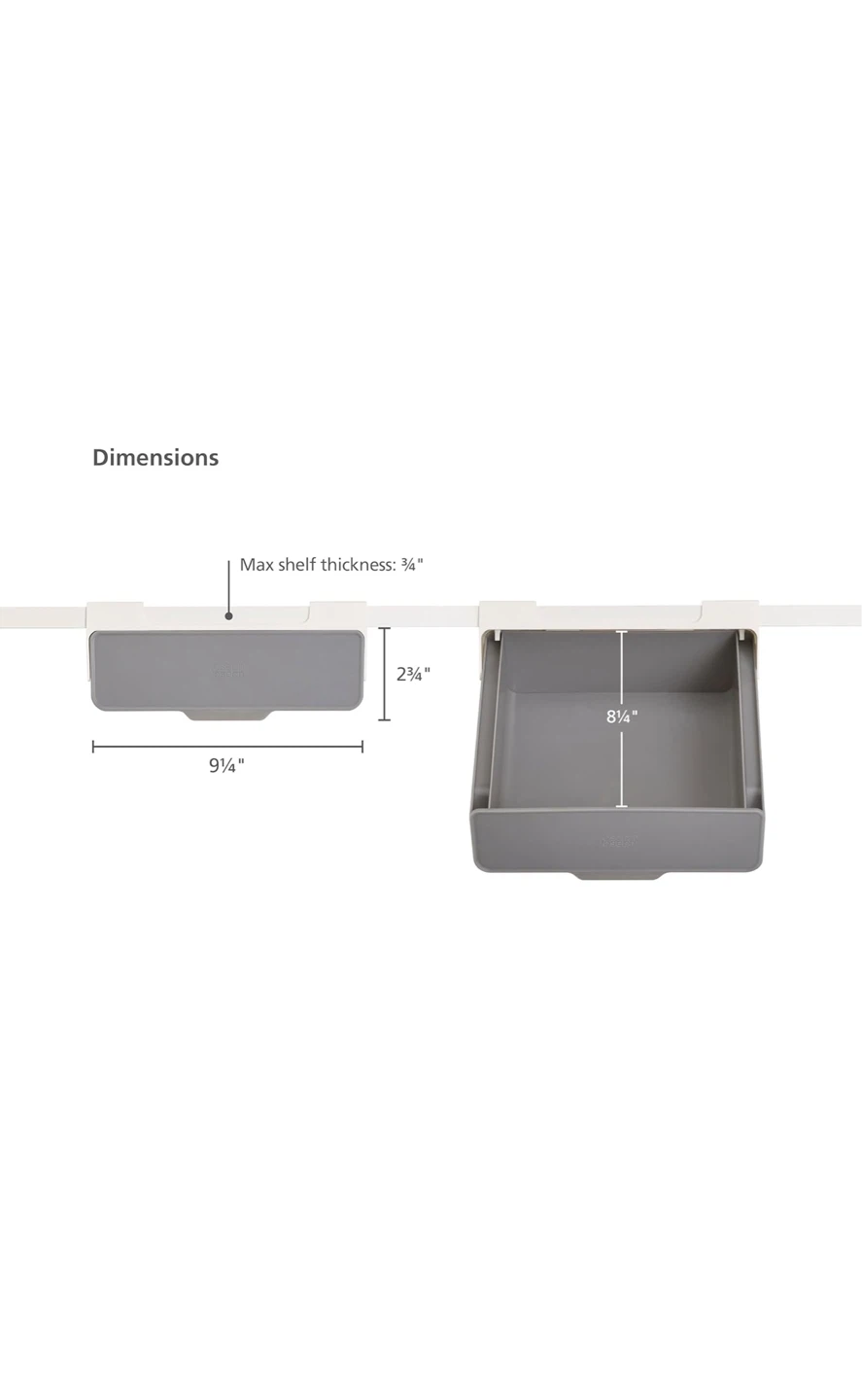 Under Shelf Drawer Kitchen Cabinet Storage Organizer - photo 3
