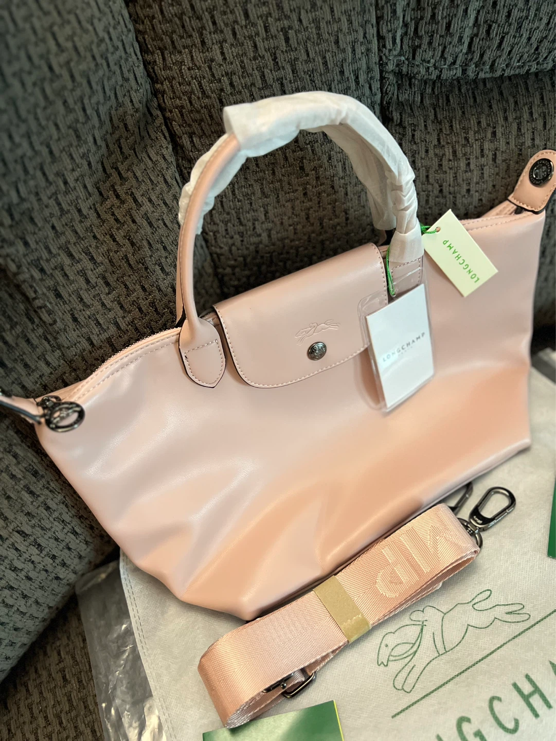 Longchamp Le Pliage Cuir Shoulder Bag - photo 2