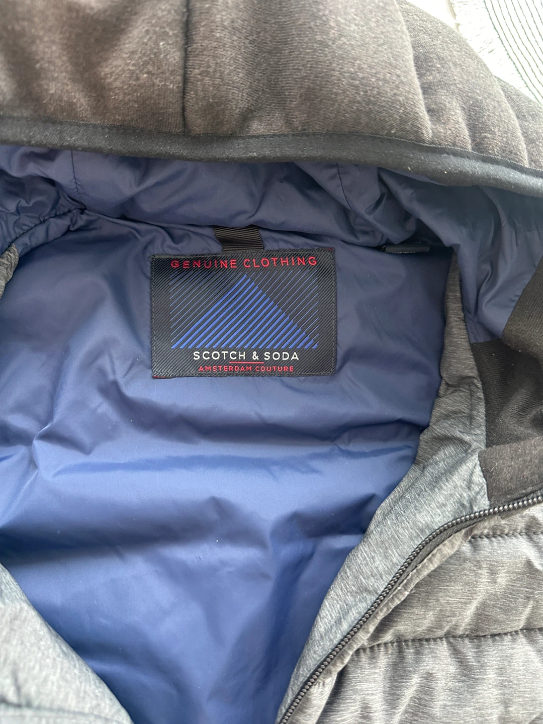 Scotch & Soda Puffer Vest - Grey - Size M - photo 3