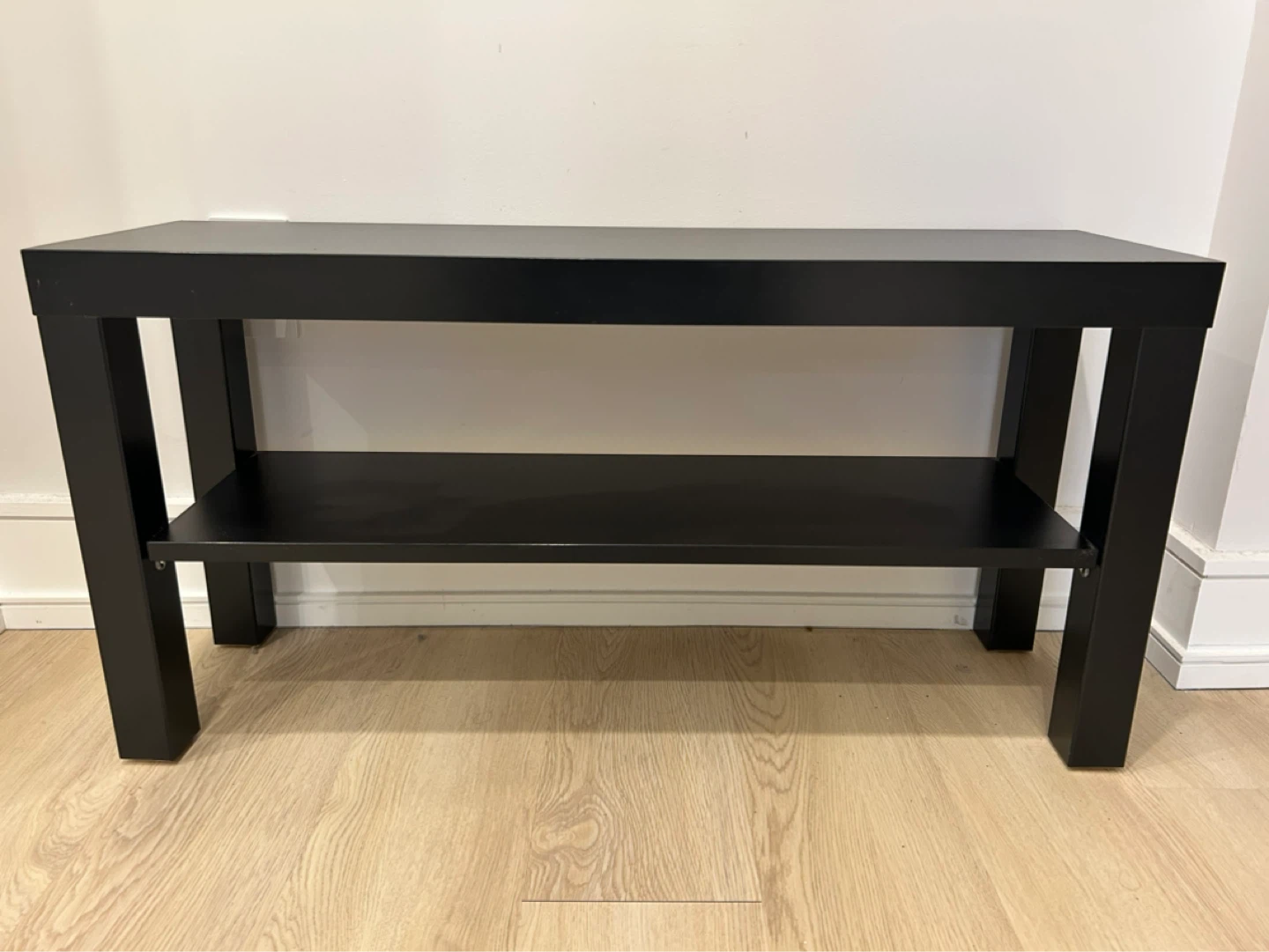Black 2-Shelf Media Console/TV Stand - photo 4