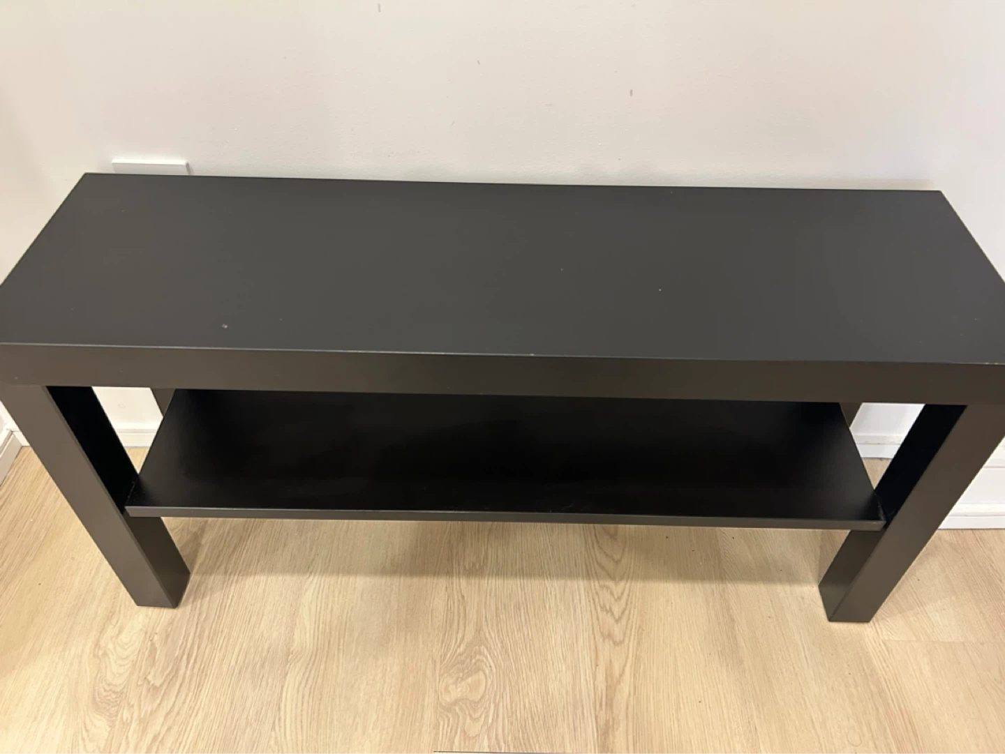 Black 2-Shelf Media Console/TV Stand - photo 2