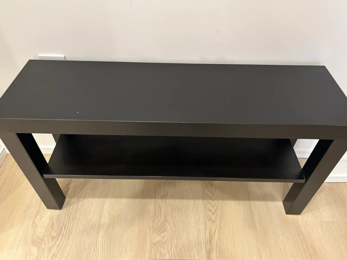 Black 2-Shelf Media Console/TV Stand - photo 2