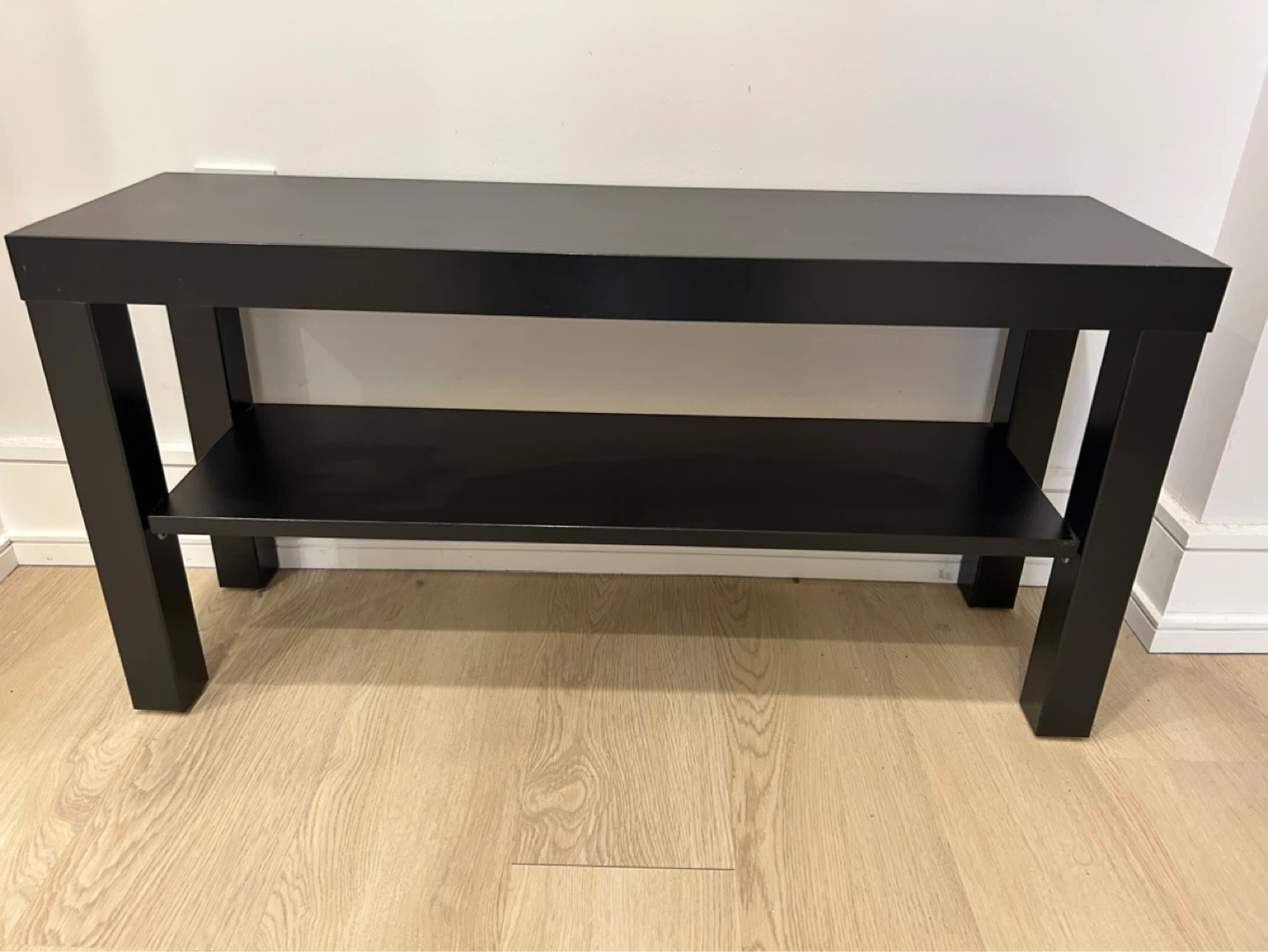 Black 2-Shelf Media Console/TV Stand - photo 3