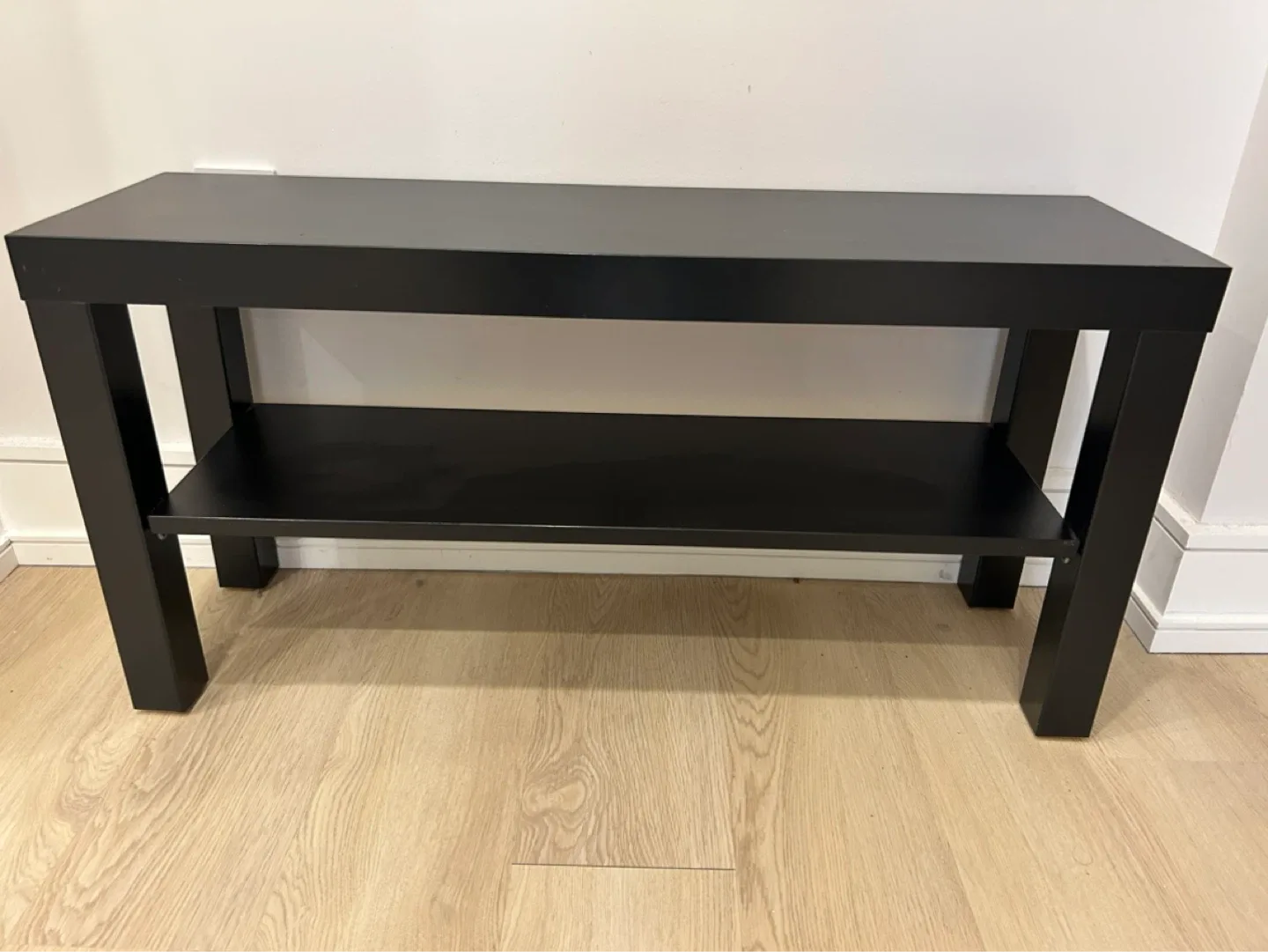 Black 2-Shelf Media Console/TV Stand - photo 3