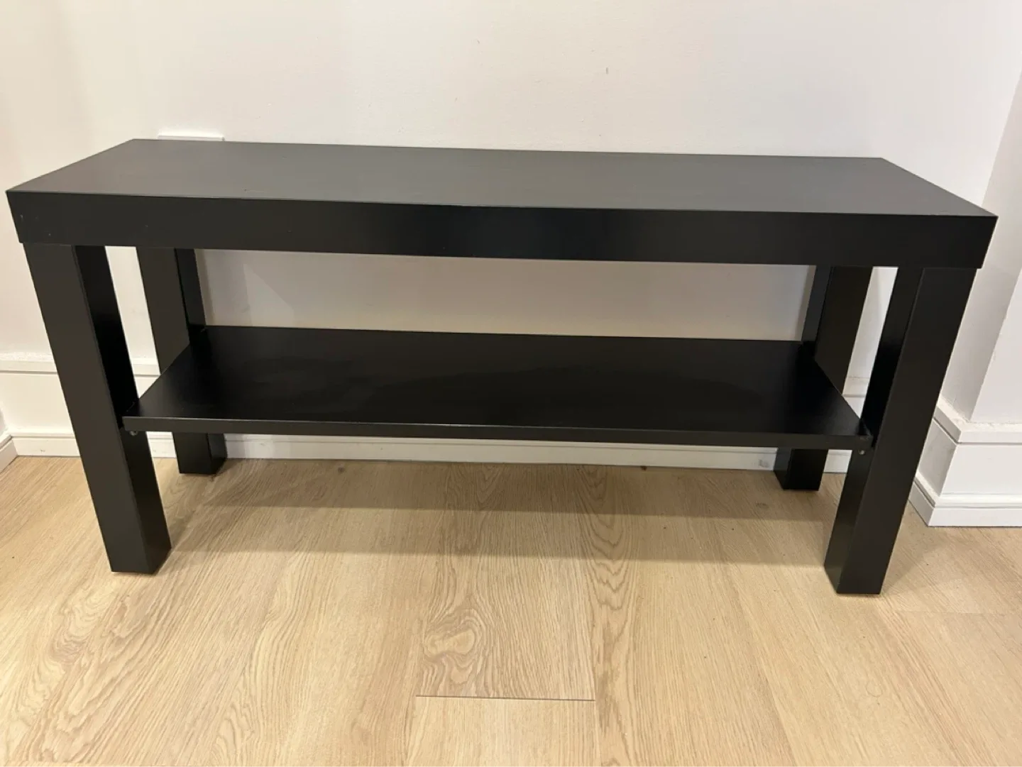 Black 2-Shelf Media Console/TV Stand - photo 5