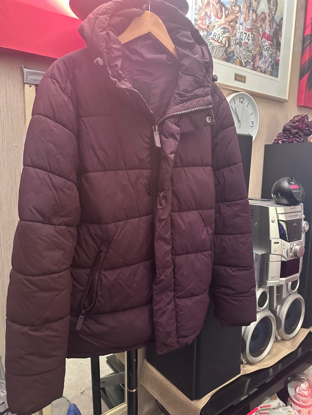 Maroon Puffer Jacket