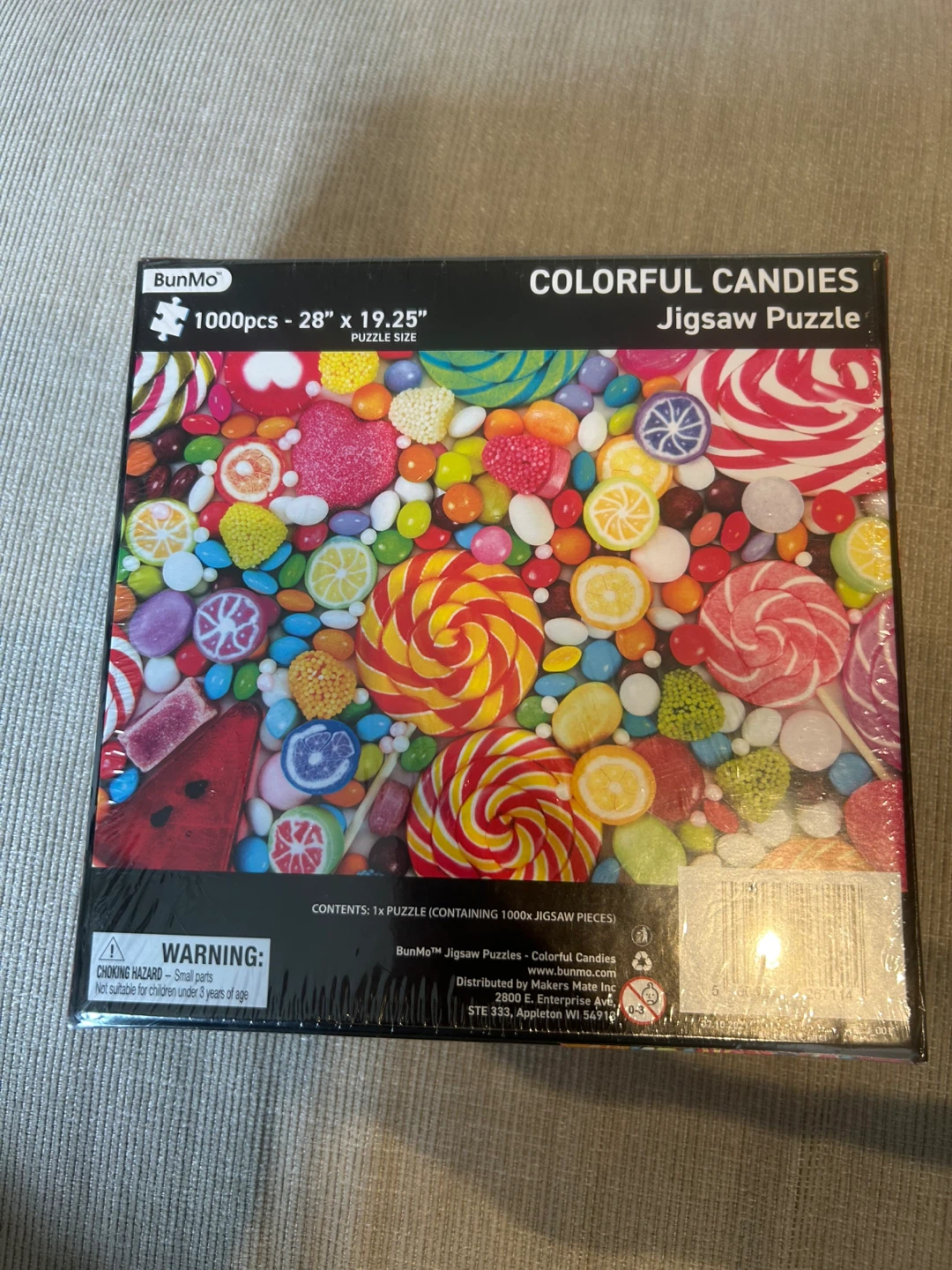 BunMo Colorful Candies 1000 Piece Jigsaw Puzzle 28" x 19.25" - photo 3