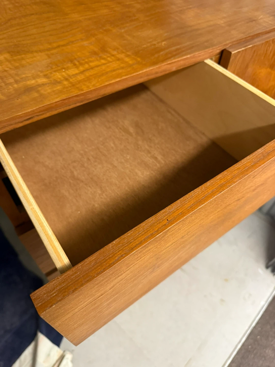 Vintage teak mid century Wooden Dresser with Cabinet - photo 3