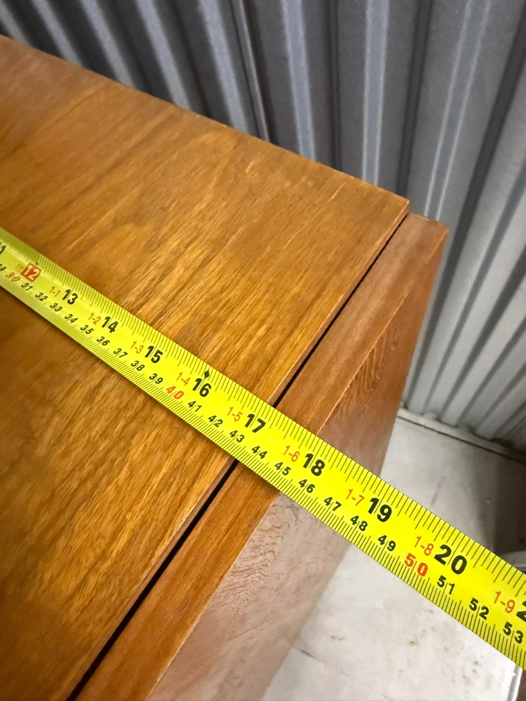 Vintage teak mid century Wooden Dresser with Cabinet - photo 5