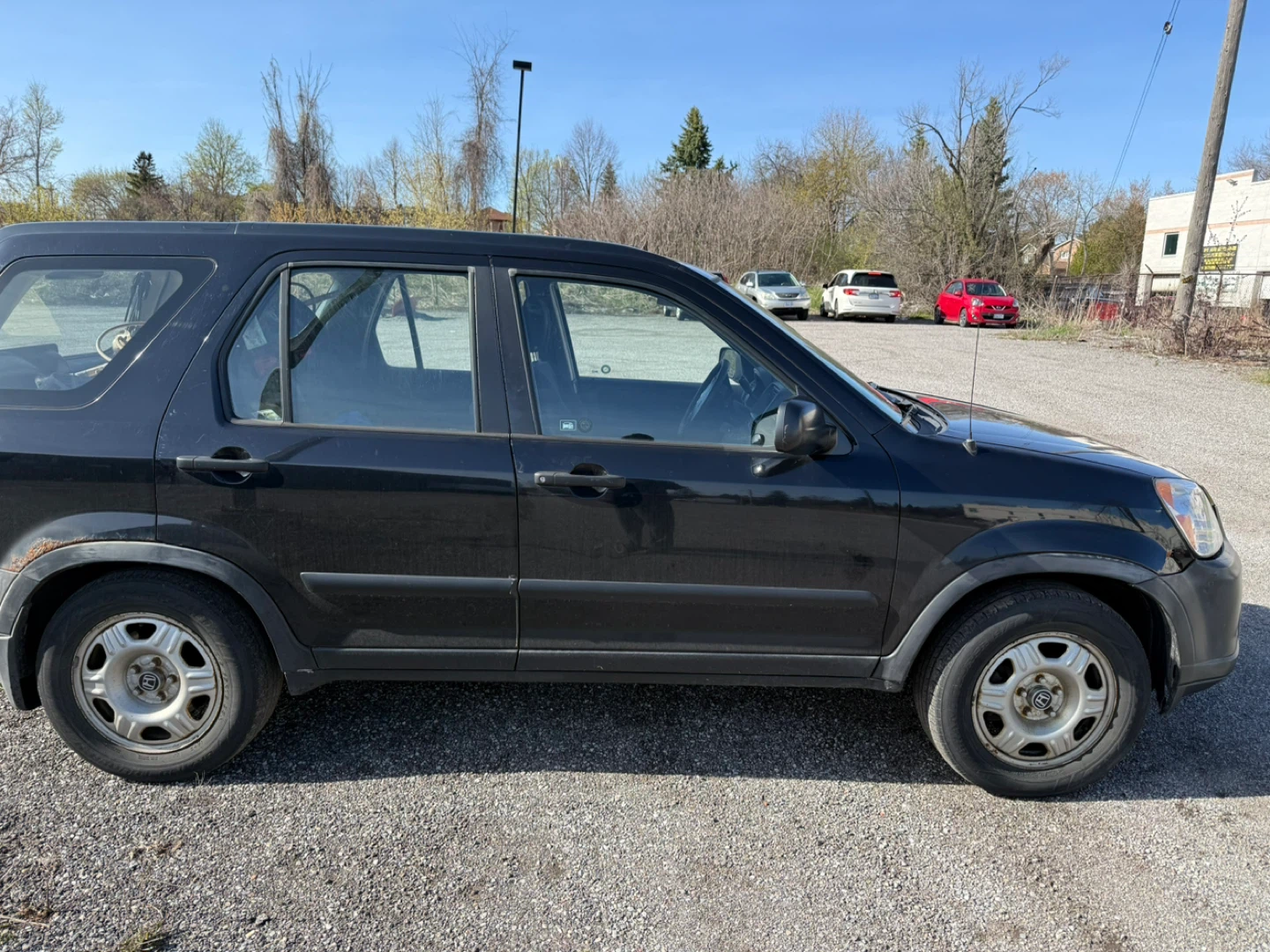 Black Honda CR-V SUV parts