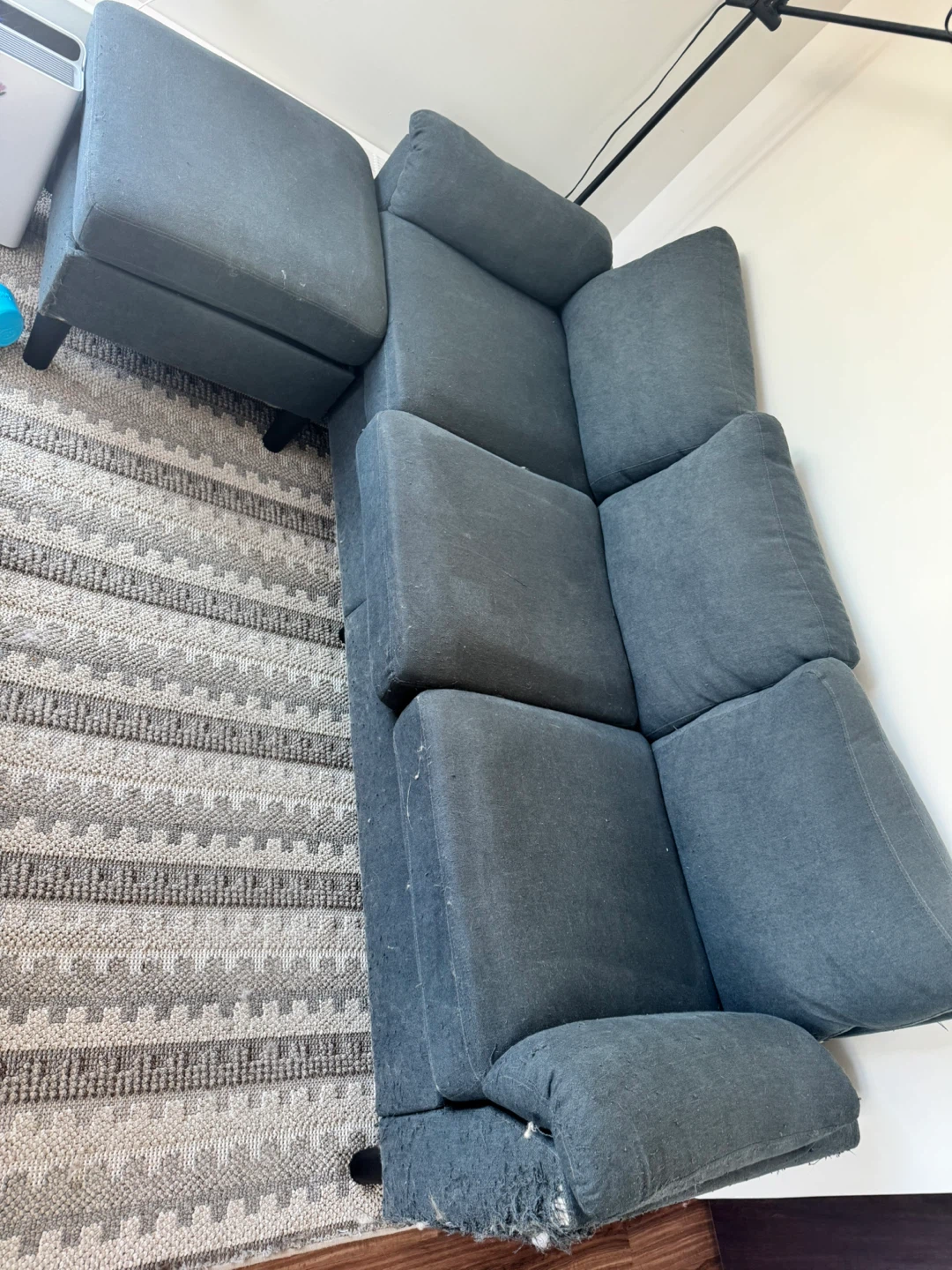 Free L-Shaped Couch (Chaise with Storage) - photo 2