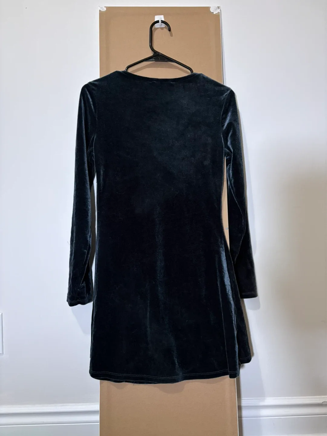 Velvet Long Sleeve Mini Dress - photo 2
