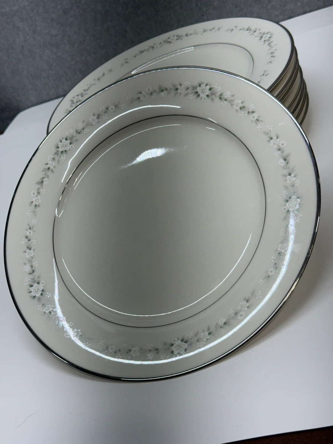 Noritake Heather 7548 Ivory China Dinner Plates 10.5” Set 8 - photo 2