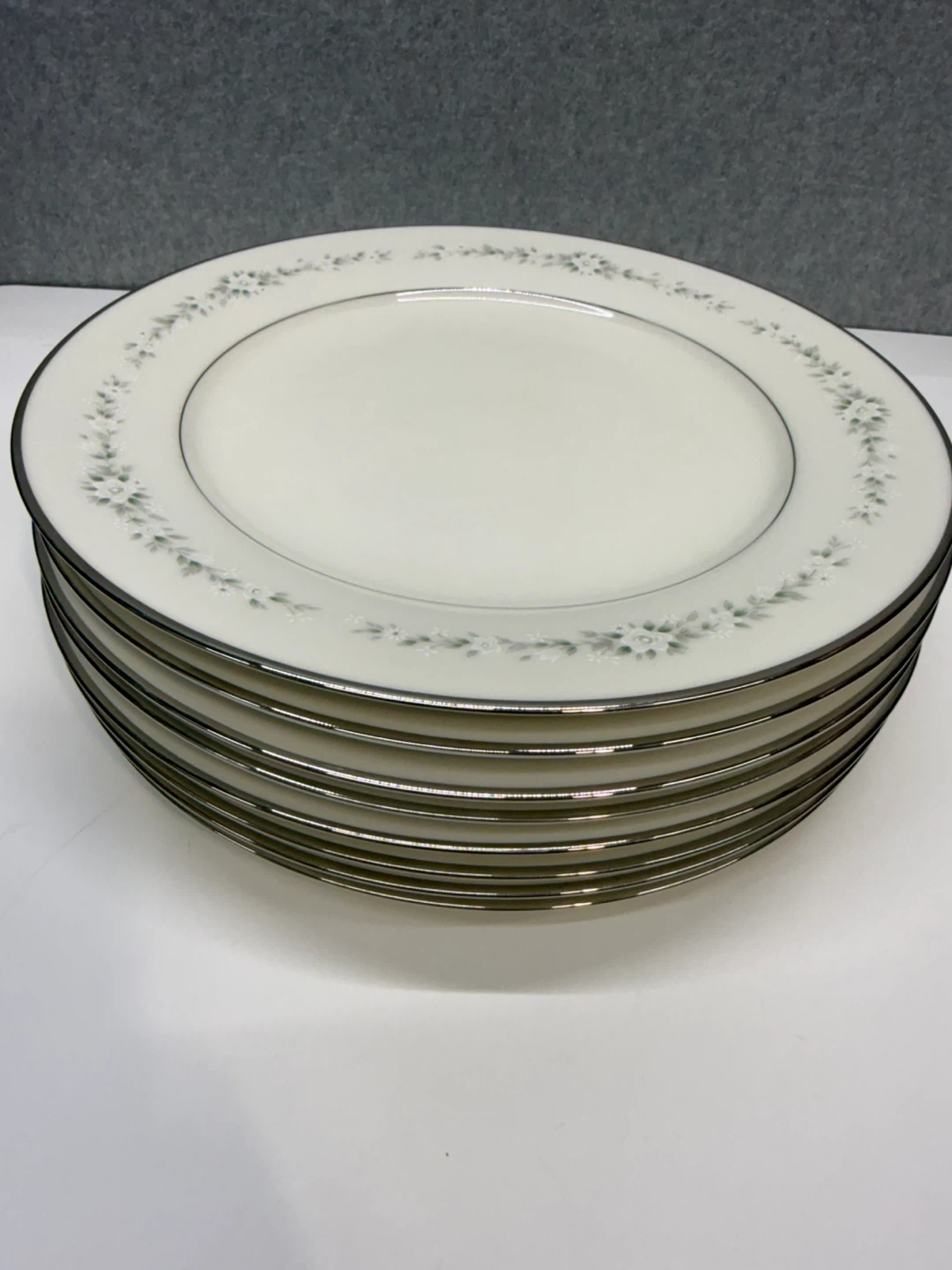 Noritake Heather 7548 Ivory China Dinner Plates 10.5” Set 8