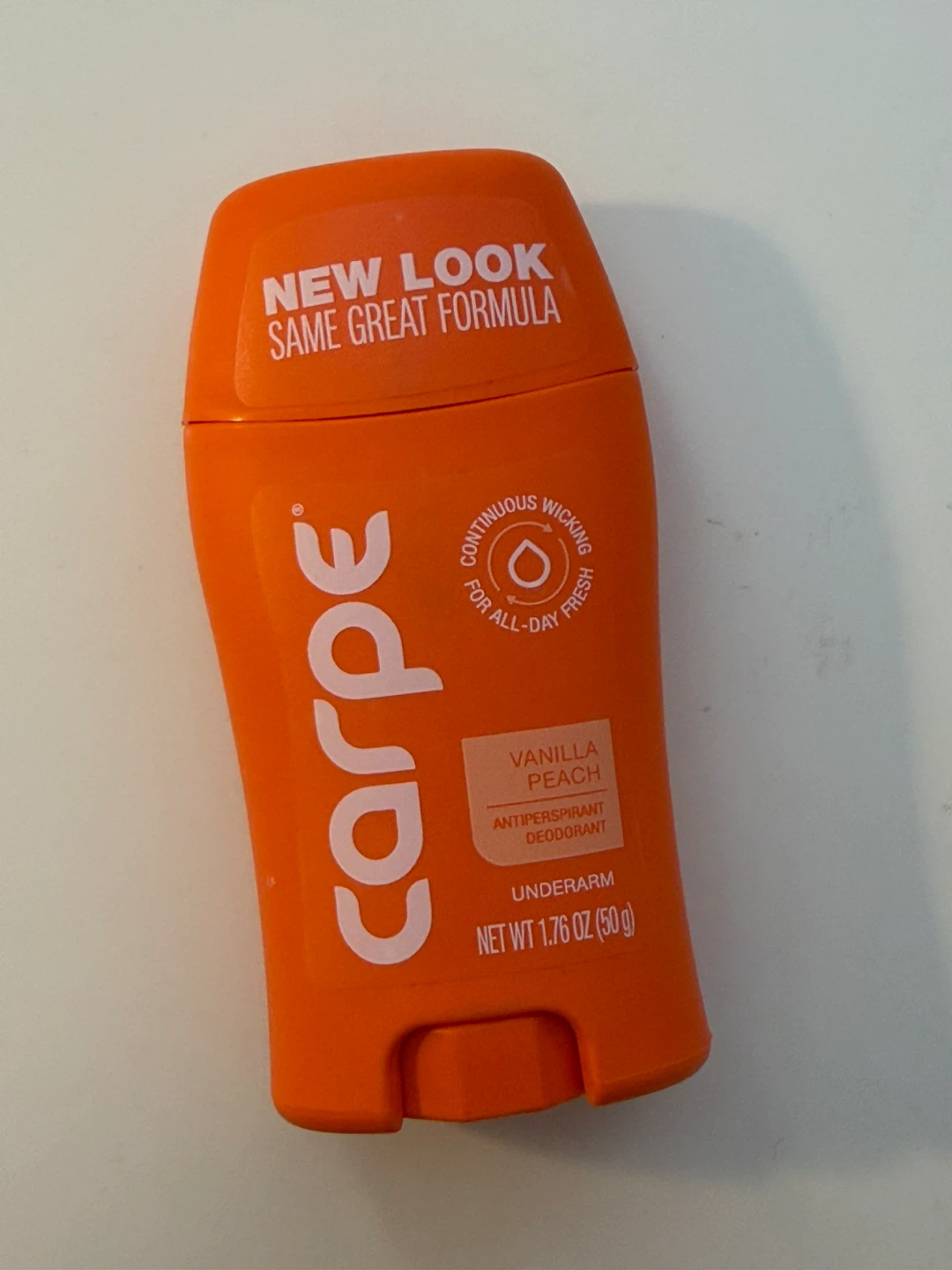 NEW Carpe Vanilla Peach Deodorant