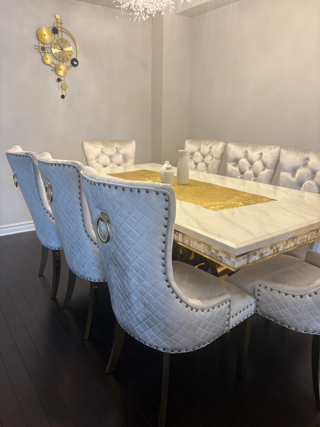 Tufted Velvet Dining Chairs (Set of 6)