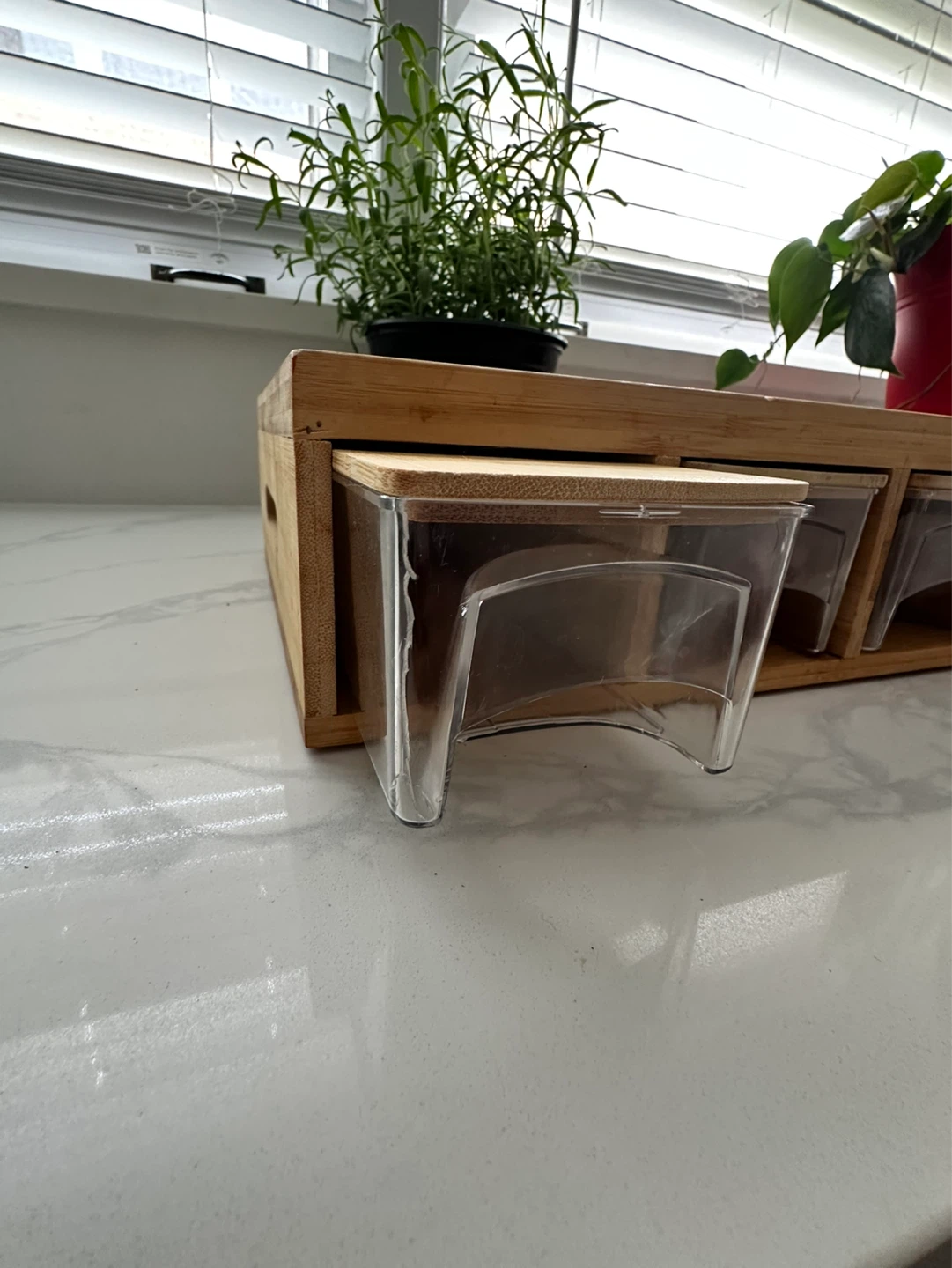 ZEEMBU Bamboo Cutting Board with 4 Storage Drawers - photo 5