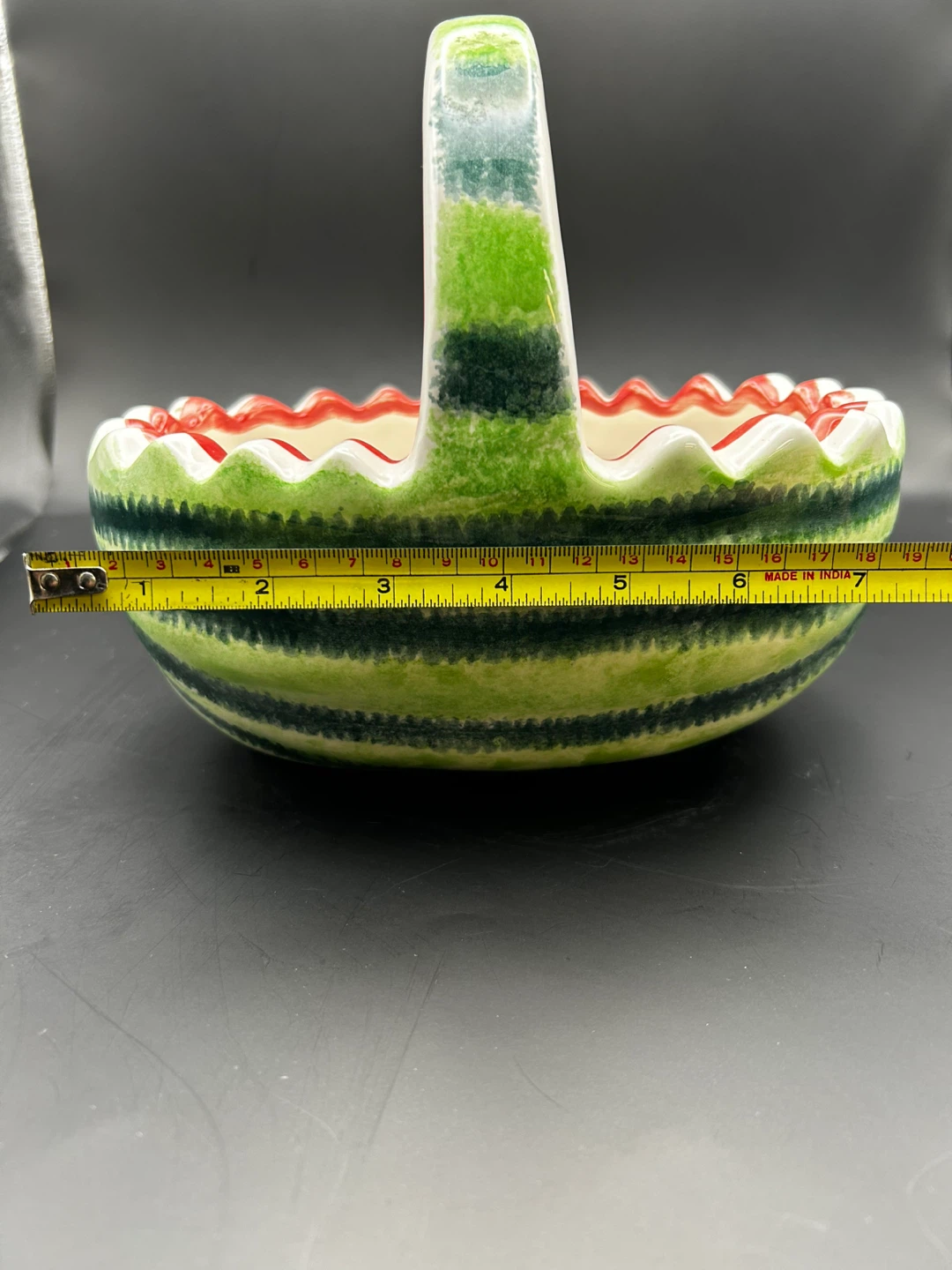 Watermelon Ceramic Bowl with Handle - photo 5