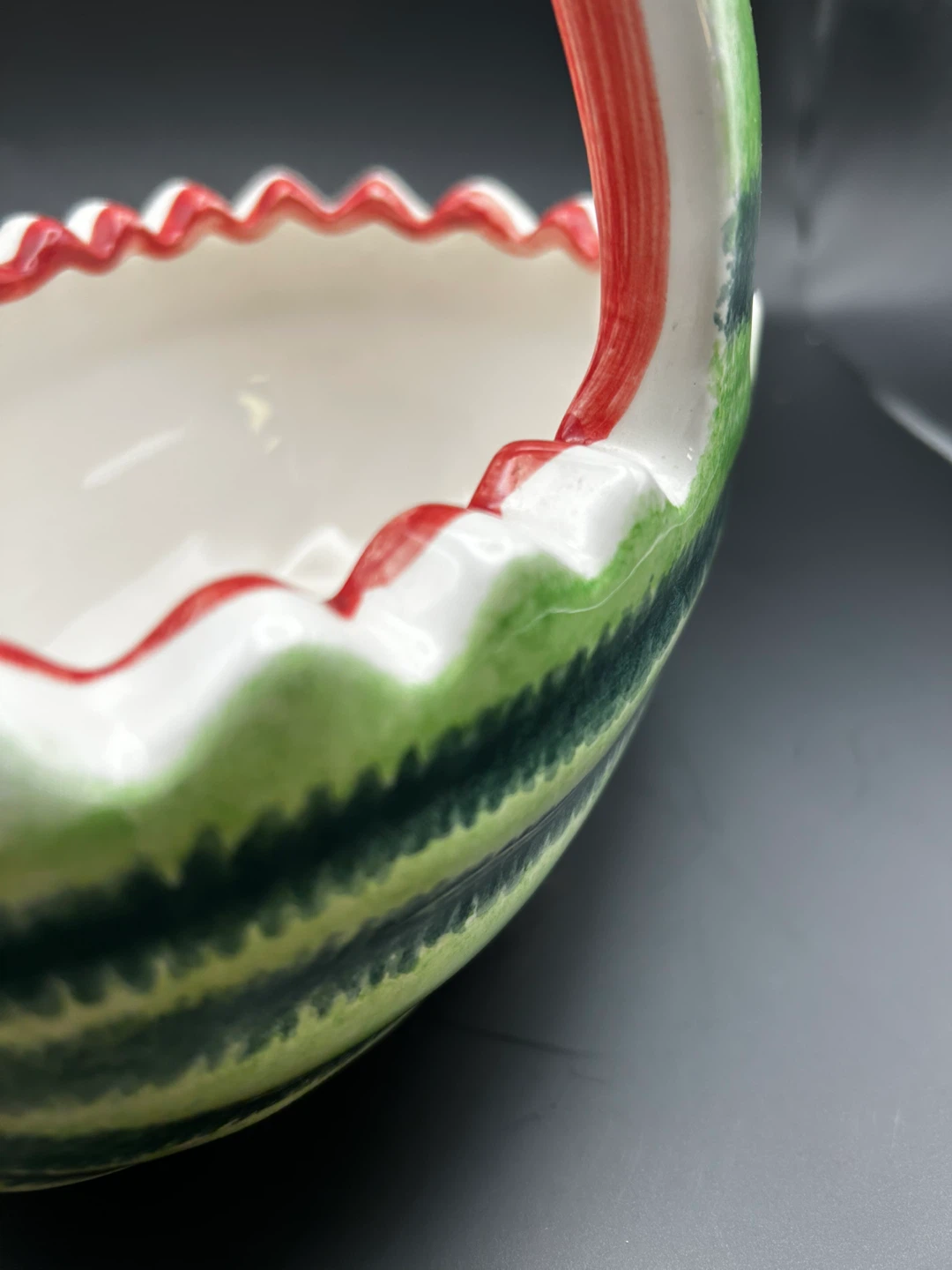 Watermelon Ceramic Bowl with Handle - photo 4