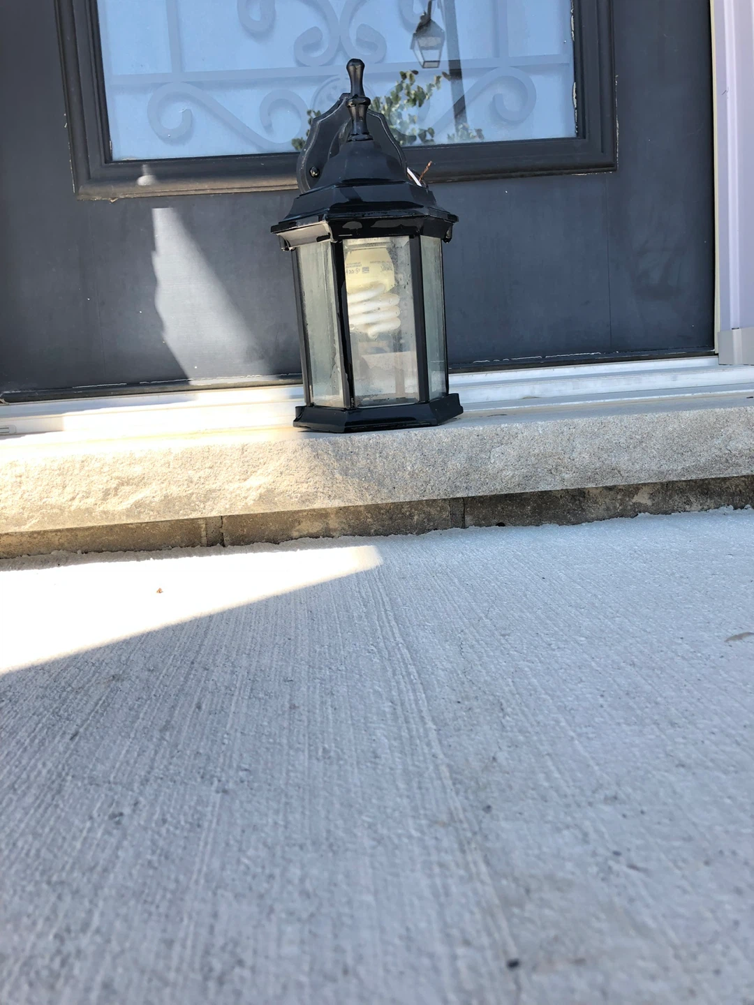 Black Outdoor Wall Lantern with CFL Bulb - photo 3