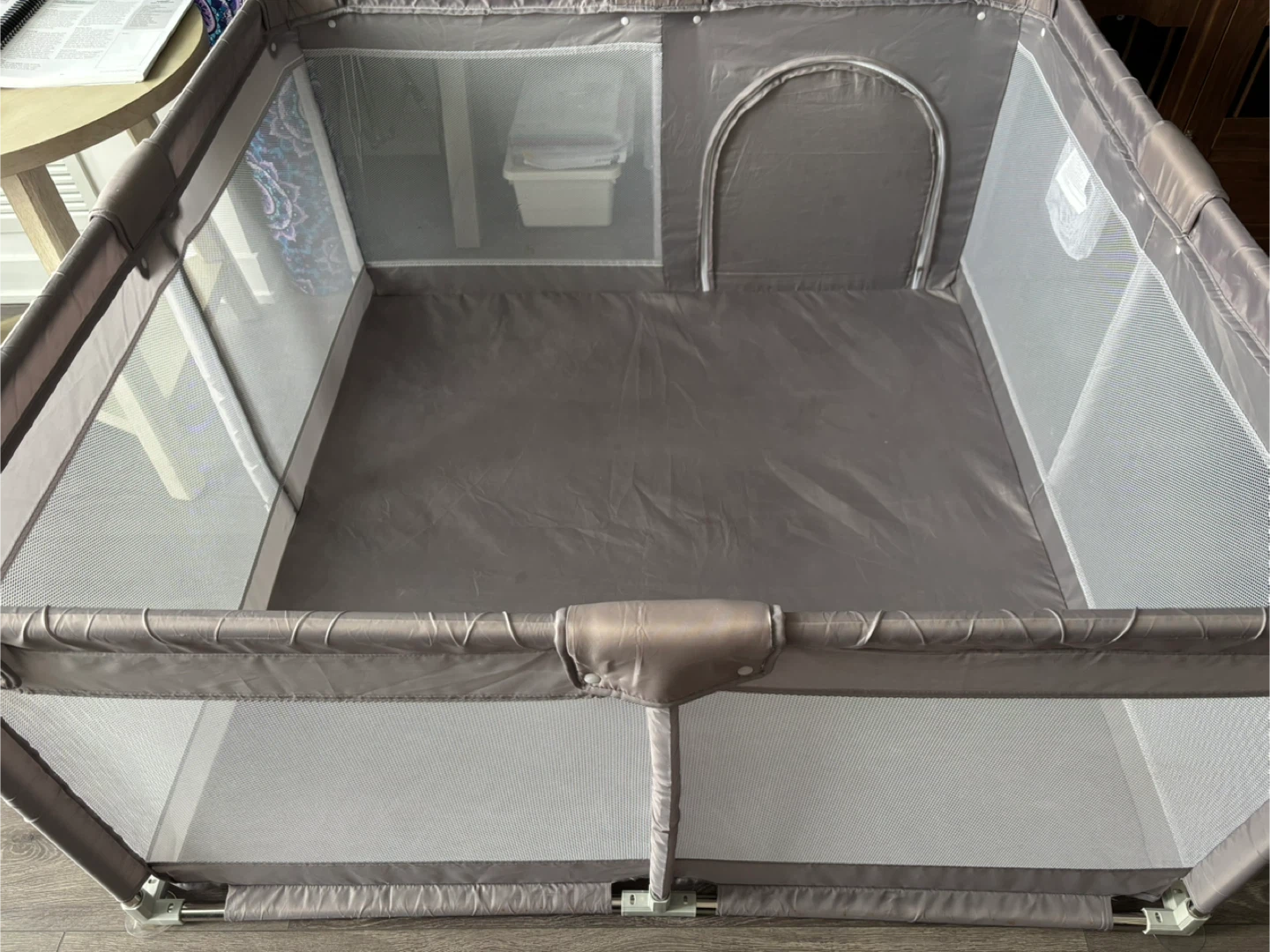 Grey Playpen with Zipper Door - photo 2