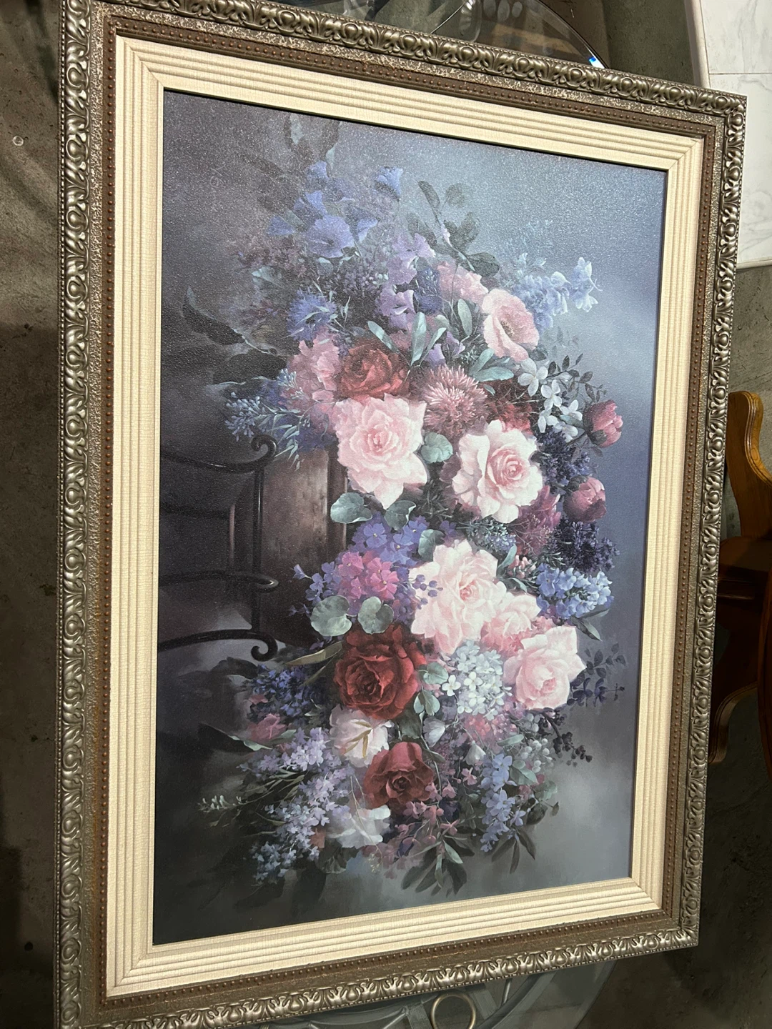 Framed Floral Painting
