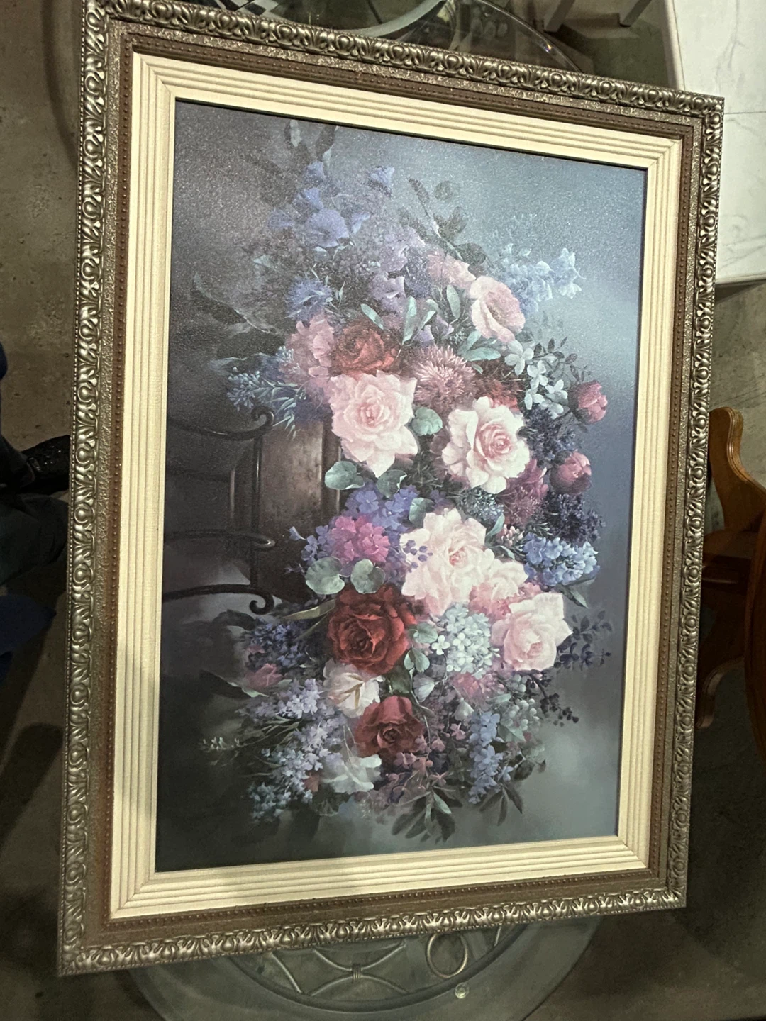 Framed Floral Painting - photo 2