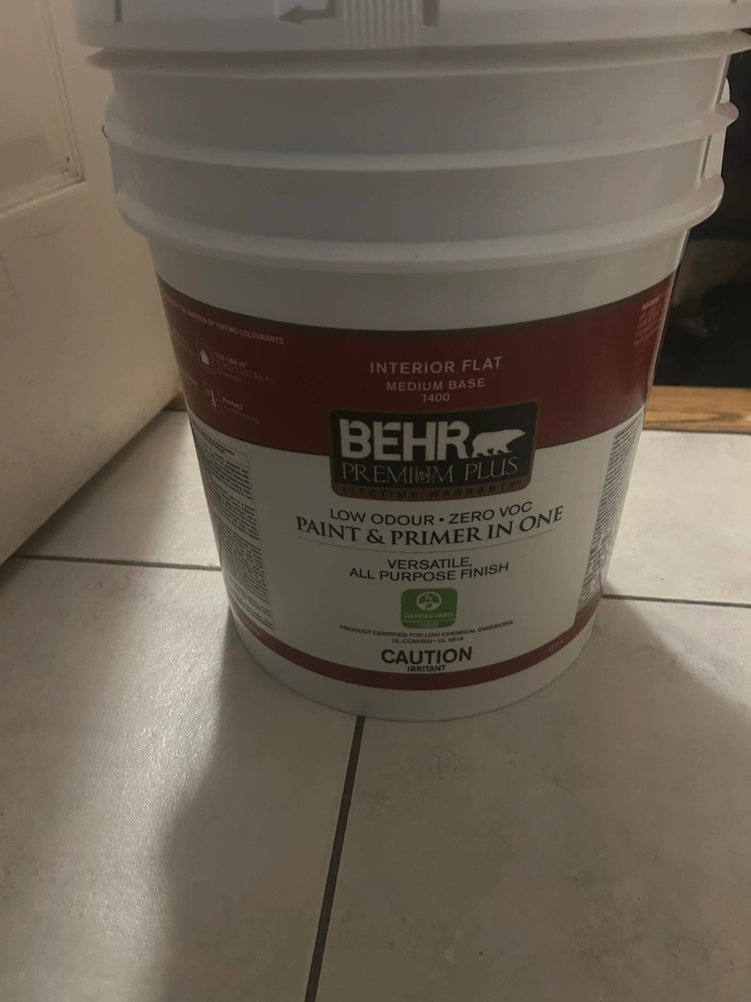 New 5 Gallon BEHR PREMIUM PLUS Interior Flat Paint & Primer