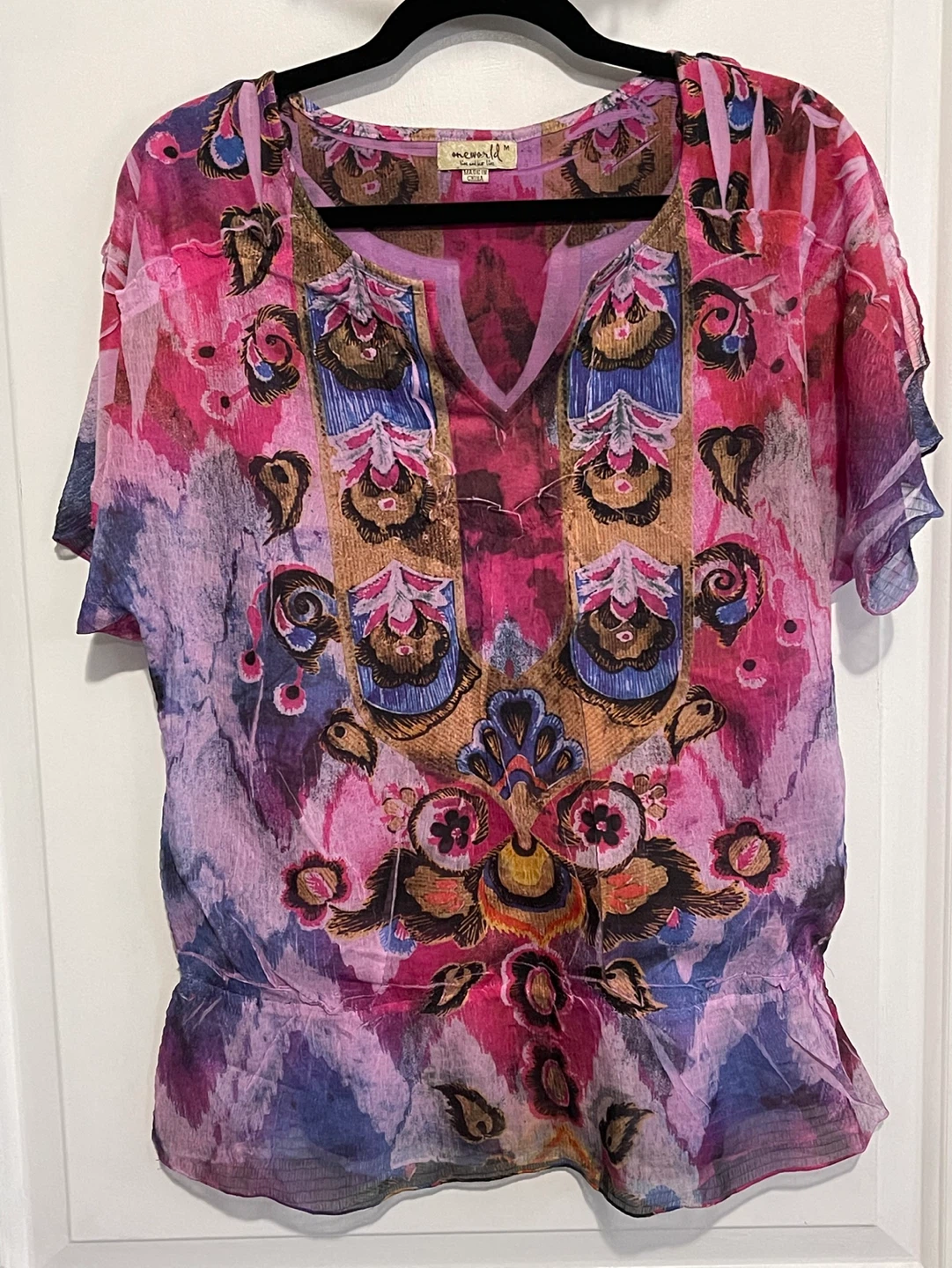 Oneworld Tunic Top Size M