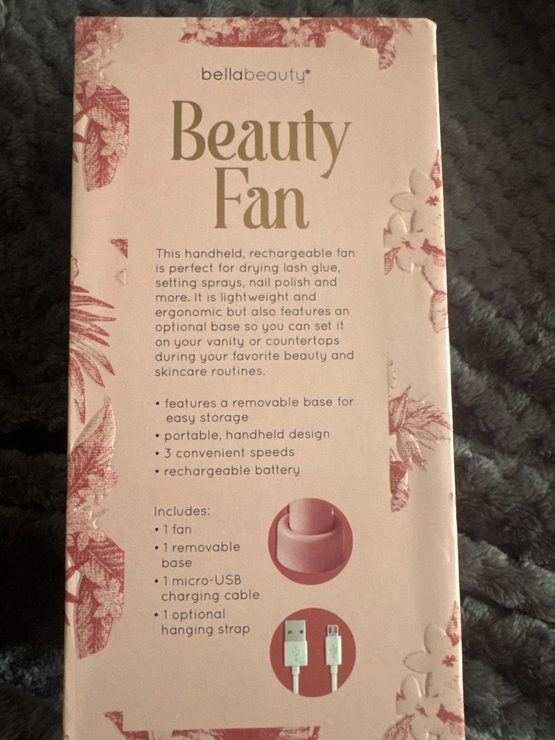 Bella Beauty Rechargeable Handheld Fan - photo 3