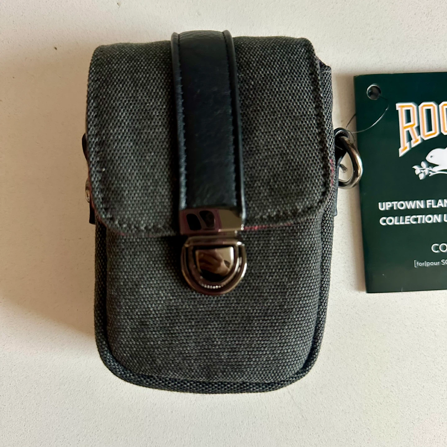 Roots "Uptown Flannel" Collection Compact Camera Case (Grey) - photo 3