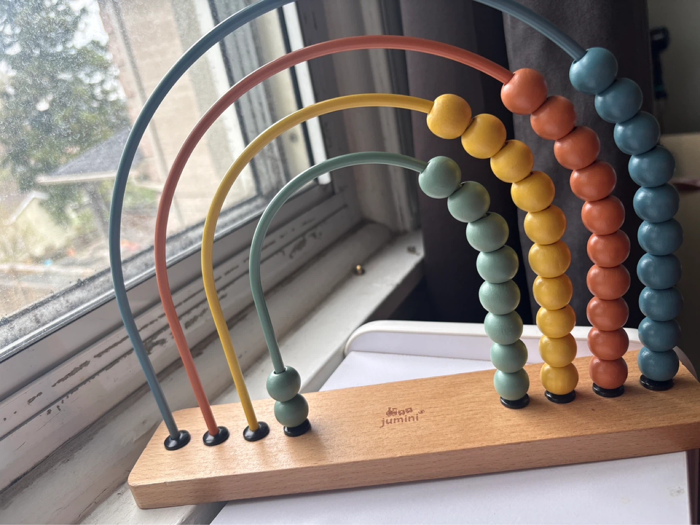 Wooden Rainbow Bead Toy - photo 2