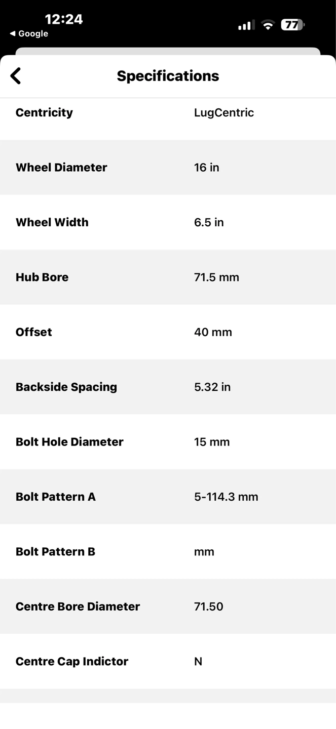 Set of 4 x 16-inch Steel Wheels - photo 4