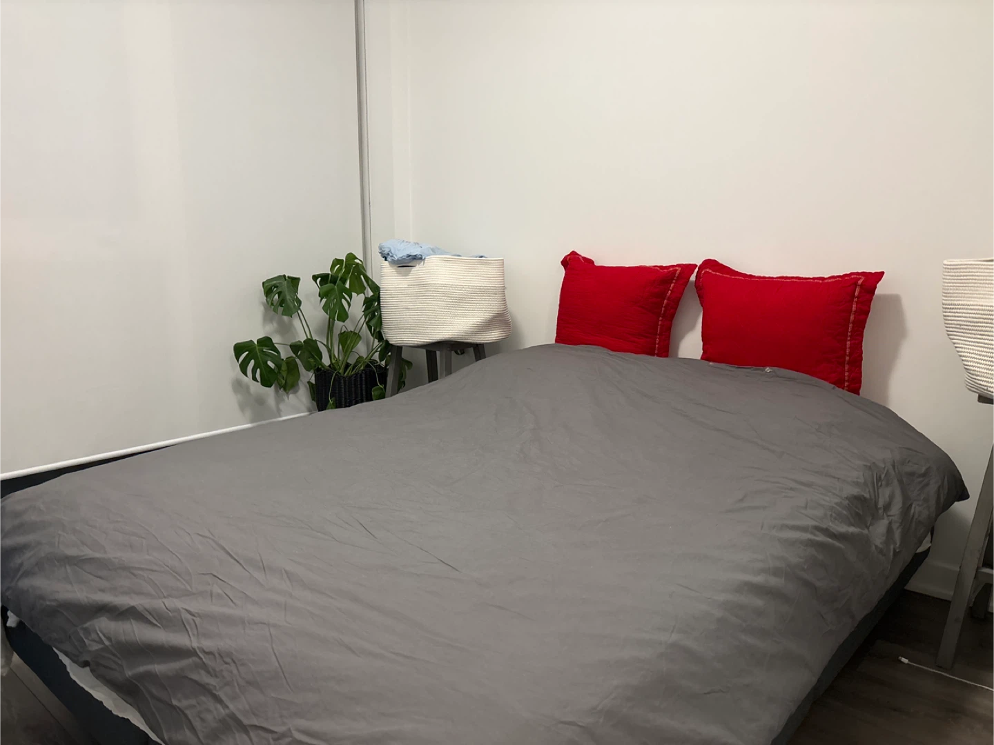 Grey Upholstered Bed Frame with LED Lights - photo 3