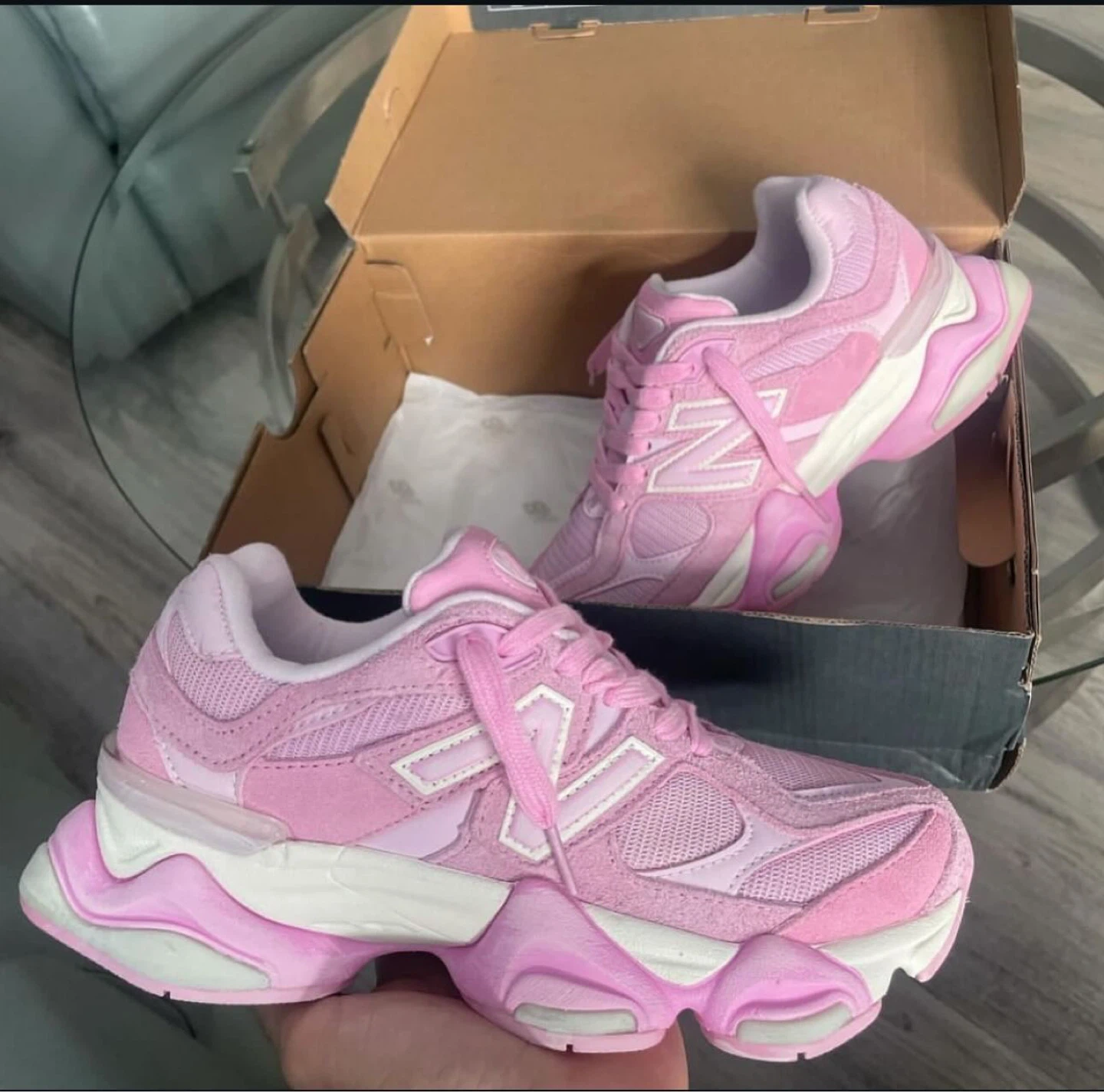 New Balance 9060 Pink Sneakers
