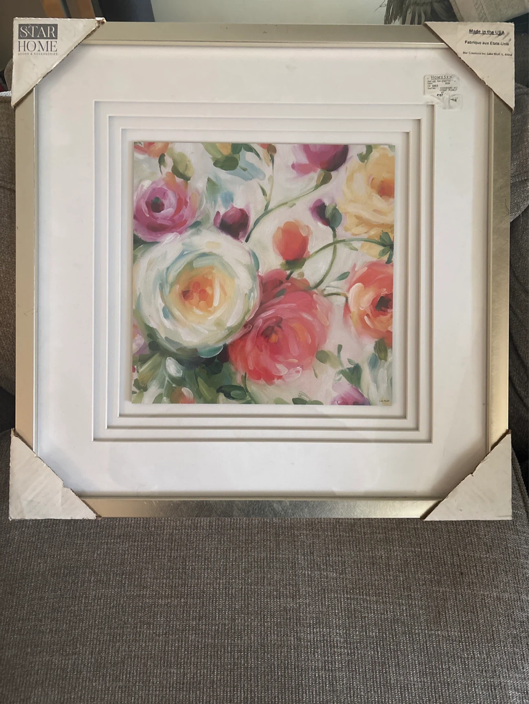Star Home Framed Floral Art