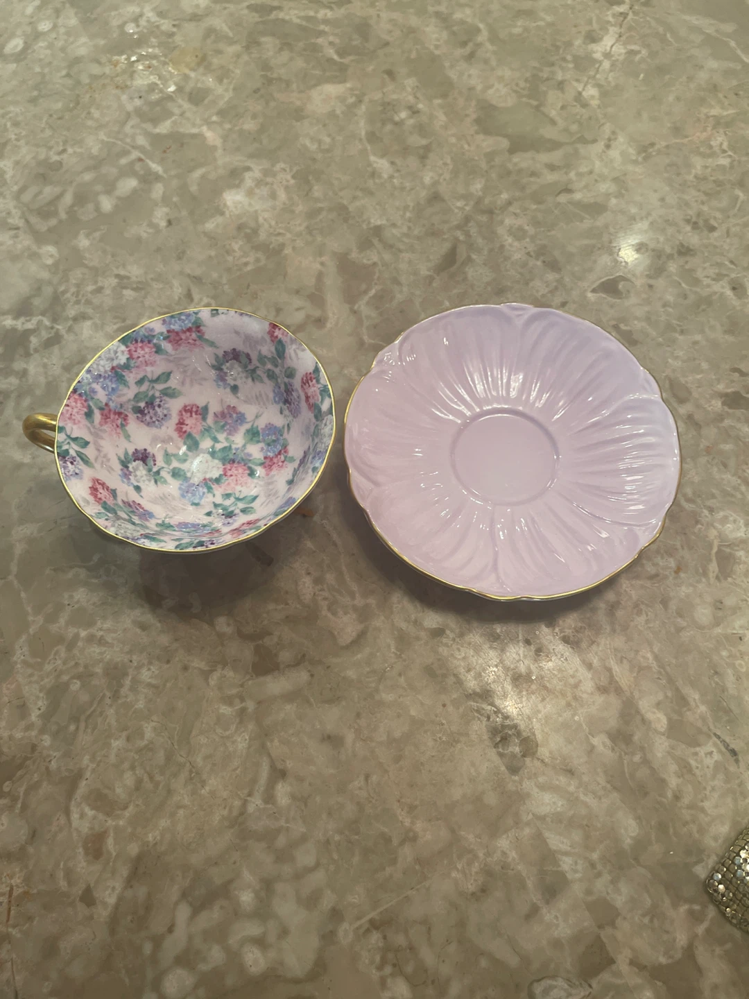 Shelley Fine Bone China Teacup and Saucer Set - photo 3